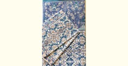 Landscapes Under My Roof ✿ Sanganeri Printed Double Bedsheet  with Pillow Covers- Blue & White