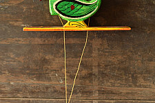 Handmade Wooden Scroll Toy - Parrot 