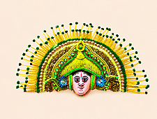 Mukhauta . मुखौटा : Handmade Wall Hanging Chhau Mask - Shakti