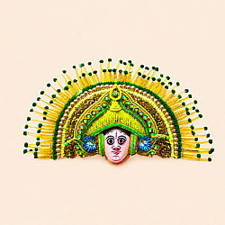 Mukhauta . मुखौटा : Handmade Wall Hanging Chhau Mask - Shakti
