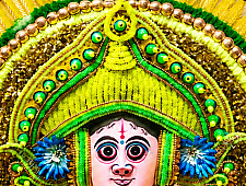 Mukhauta . मुखौटा : Handmade Wall Hanging Chhau Mask - Shakti