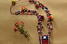 FolkLove | Handmade Tribal Necklace (Bead & Mirror Work)