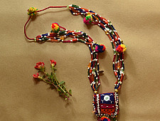 FolkLove | Handmade Tribal Necklace (Bead & Mirror Work)