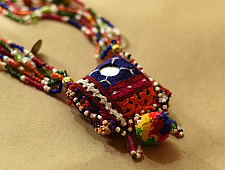 FolkLove | Handmade Tribal Necklace (Bead & Mirror Work)