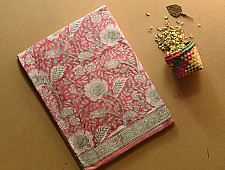 Indigenous Impressions ❣ Block Printed Cotton Saree - Bagru