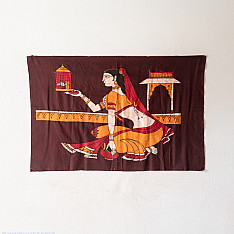 Batik Painting ~ A Girl  (Size - 23 x 35 inch)