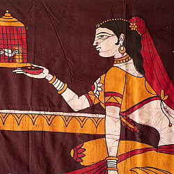 Batik Painting ~ A Girl  (Size - 23 x 35 inch)