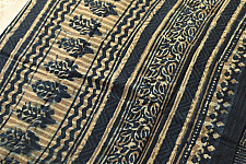 Sunday Afternoon ☕ Indigo Dabu Printed Cotton Saree