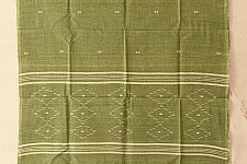 Aamaya . आमाया | Handloom Soft Cotton Jamdani Stole - Light Green