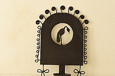 Ahou | Wrought Iron ~ Hanging Crane Candle Holder