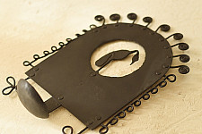 Ahou | Wrought Iron ~ Hanging Crane Candle Holder