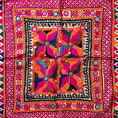 Treasure Trove ~ Rabari Old Wall Piece - Embroidered