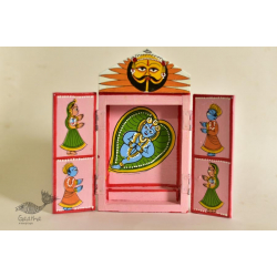 Kathanik . कथनिक ☀ Kaavad a Wooden Shrine - Bal Krishna { Single piece } ~ 3