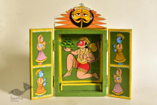 Kathanik . कथनिक ☀ Kaavad a Wooden Shrine - Hanuman { Single piece } ~ 4