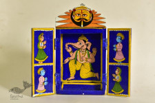 Kathanik . कथनिक ☀ Kaavad a Wooden Shrine - Ganesh { Single piece } ~ 5