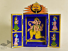 Kathanik . कथनिक ☀ Kaavad a Wooden Shrine - Ganesh { Single piece } ~ 5