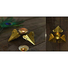 Ahar ✽ Brass ~ Candle Stand / Diya (Single Piece) ✽ 23