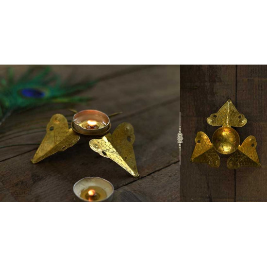 brass candle stand / diya - parrot shape