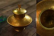 Ahar ✽ Brass ~ Kalash ( 8" x 7.5" x 7.5" )