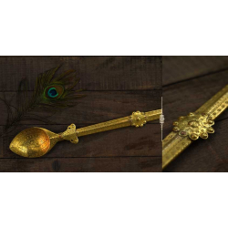 Ahar ✽ Brass ~ Kitchen Decor Wall Hanging Spoon (27" x 3.3" x 1") - B