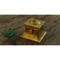 Ahar ✽ Brass ~ Square Dabro ( 6.5" x 6.5 x 5.5" Storage Box ) -  4