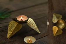 Ahar ✽ Handmade Brass ~ Candle Stand / Diya (Single Piece) ✽ 21