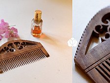 A Garden To Keep | Sheesham Designer Wooden comb ~ C