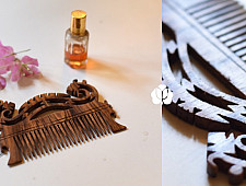 A Garden To Keep | Sheesham Designer Wooden comb ~ E