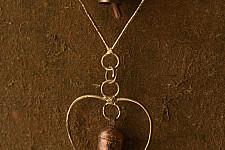 Jingles & Carrolls ~ Kutch Hanging Metal Bell - Heart Shape