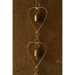 Jingles & Carrolls ~ Kutch Hanging Metal Bell - Heart Shape