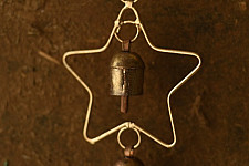 Jingles & Carrolls ~ Kutch Metal Hanging Bell - Star With Two Bells