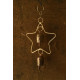 shop handmade iron hanging bell - Star With Two Bells