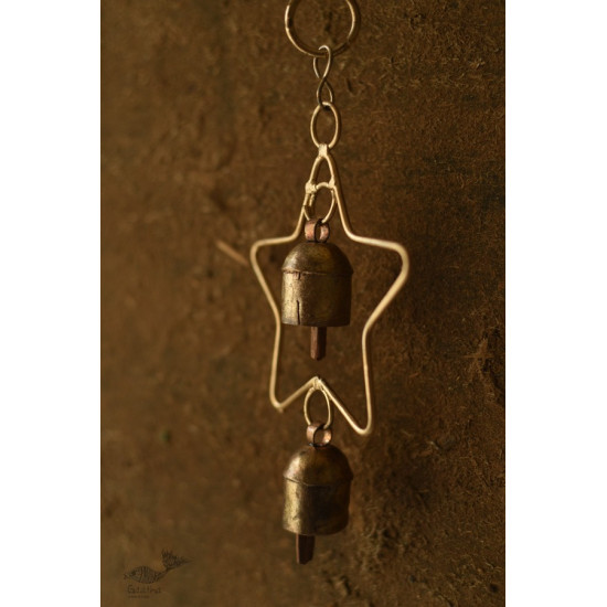 shop handmade iron hanging bell - Star With Two Bells