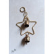 shop handmade iron hanging bell - Star With Two Bells