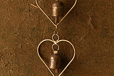 Jingles & Carrolls ~ Kutch Metal Hanging Bell - Bells In Heart 