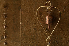 Jingles & Carrolls ~ Kutch Hanging Metal Bell - Heart Shape