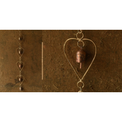 Jingles & Carrolls ~ Kutch Hanging Metal Bell - Heart Shape