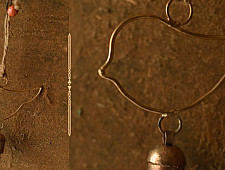 Jingles & Carrolls ~ Kutch Metal Hanging Bell -- Sparrow 