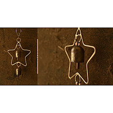 Jingles & Carrolls ~ Kutch Metal Hanging Bell - Star With Two Bells