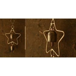 Jingles & Carrolls ~ Kutch Metal Hanging Bell - Star With Two Bells