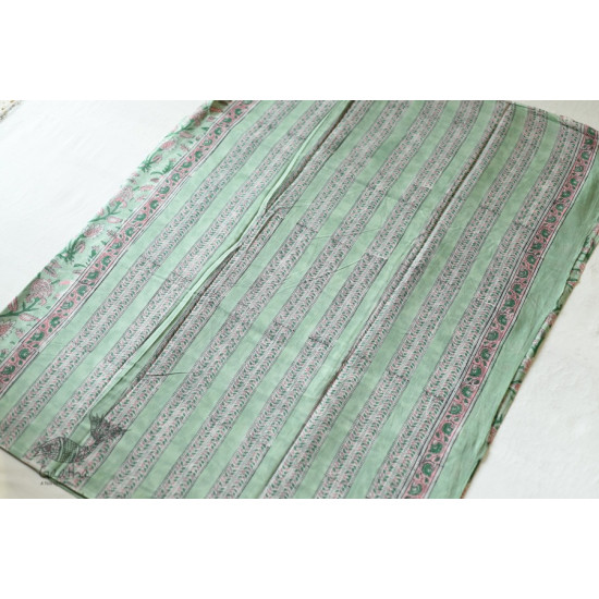 shop Bagru Block Printed Cotton Saree Flower Print