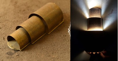 Ahar ✽ Brass - Folding & Hanging Bulb Lamp Shade (12.5" x 5.3" x 3")