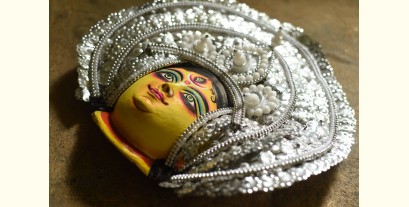 Mukhauta. मुखौटा ~ Chhau Mask ~ Chandraghanta (Big / Silver)