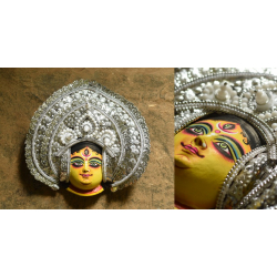 Mukhauta. मुखौटा ~ Chhau Mask ~ Chandraghanta (Big / Silver)