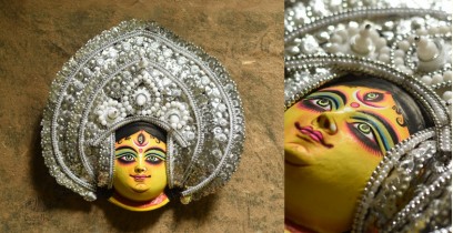 Mukhauta. मुखौटा ~ Chhau Mask ~ Chandraghanta (Big / Silver)