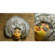 shop handmade chhau mask from bangal - durga-silver