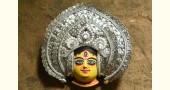 shop handmade chhau mask from bangal - durga-silver