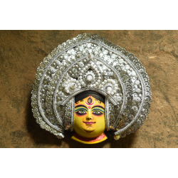 Mukhauta. मुखौटा ~ Chhau Mask ~ Chandraghanta (Big / Silver)