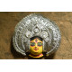 shop handmade chhau mask from bangal - durga-silver