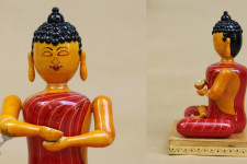 Etikoppaka ♡ Wooden Toy ♡ Buddha (  24 x14 cm )